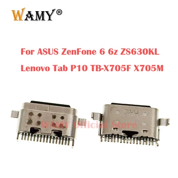2-10 шт. Разъем Зарядной док-станции Type-C Micro USB Для ASUS ZenFone 6 6z ZS630KL Lenovo Tab P10 TB-X705F X705M Разъем Зарядного устройства