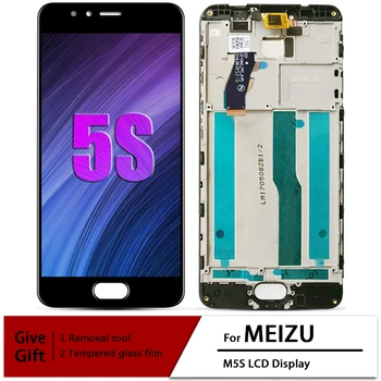 Для Meizu M5S ЖК-дисплей С Сенсорным Экраном Digitizer В Сборе Для 5,2-дюймового meilan 5S M612H M612M С Заменой Рамки