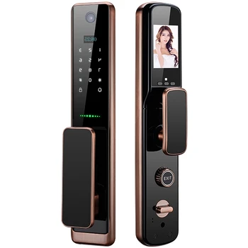 Интеллектуальная биометрическая электронная дверь Tuya Wifi, интеллектуальный замок отпечатков пальцев без ключа для мебели, умный замок для отпечатков пальцев с камерой внутри помещения