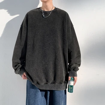 Модные мужские толстовки, Осенние толстовки с круглым вырезом в стиле хип-хоп Harajuku, Уличная одежда с длинным рукавом, толстовки