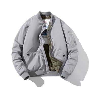 Мужская куртка-бомбер, зимняя баскетбольная куртка, Мужская Женская ветровка с капюшоном, однотонная куртка, модная уличная одежда, осеннее пилотное пальто, мужское