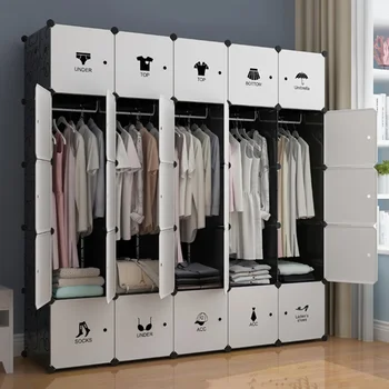 Переносные Шкафы-Органайзер для шкафов для хранения Пластиковая Складная Вешалка для одежды, Органайзер для шкафа