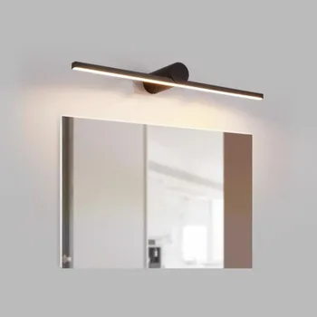 Светодиодное зеркало с длинной полосой, настенный светильник, зеркало в ванной комнате, освещение для гостиной, фон для дивана, Спальня, Длинный настенный светильник AC110V 220V