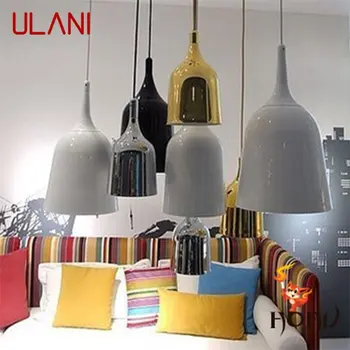 Современный Подвесной светильник ULANI с креативным абажуром-колокольчиком, светодиодные лампы, светильники для домашней декоративной столовой
